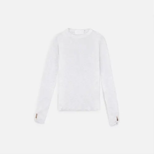Лонгслив Tassha Yu Metal Logo Sheet Longsleeve Milk White 