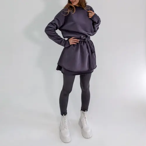 Свитшот Tassha Yu Sweetheart Black Silver 