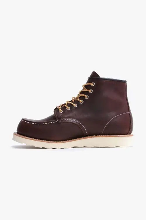 Кожаные ботинки Red Wing мужские цвет бордовый 8138-maroon