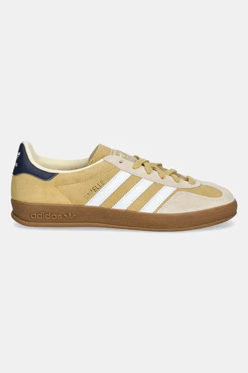 Замшевые кроссовки adidas Originals Gazelle Indoor цвет жёлтый JI3523