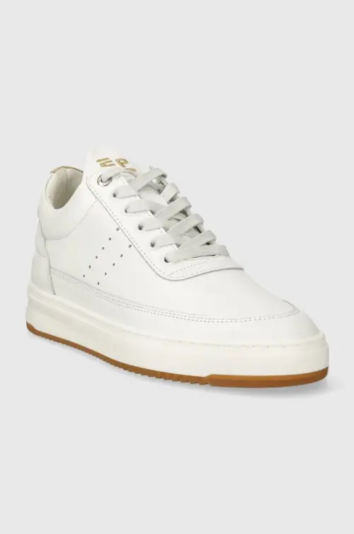 Кожаные кроссовки Filling Pieces Low Top Bianco цвет белый 10127791921