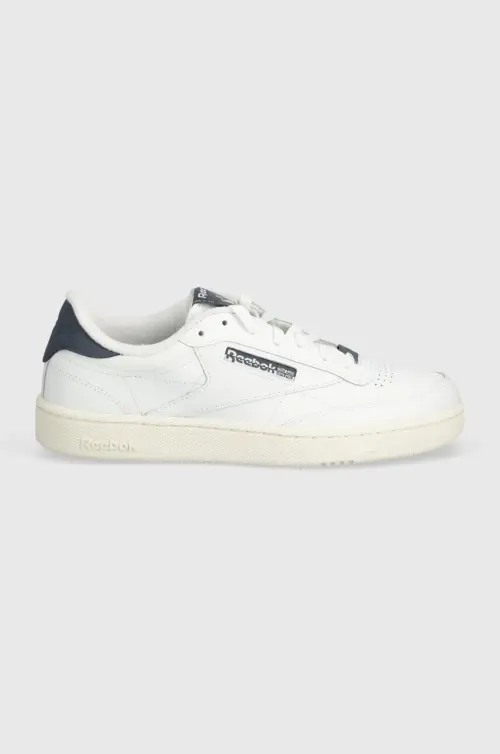 Кожаные кроссовки Reebok Classic Club C 85 цвет белый 100074163