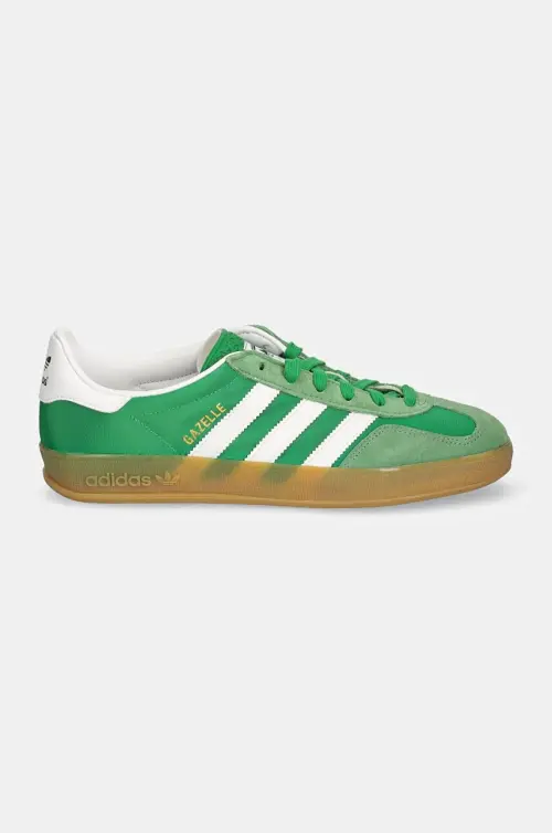 adidas Originals Gazelle Indoor кроссовки цвет зелёный IE6605