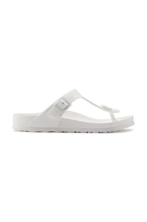 Вьетнамки Birkenstock Gizeh Eva женские цвет белый на плоском ходу