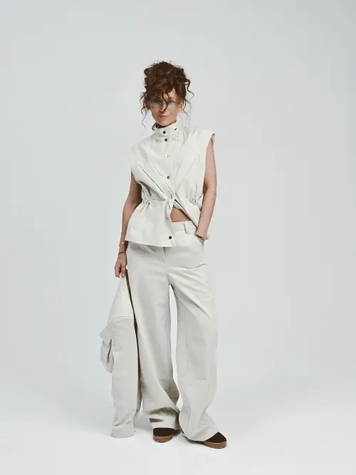 Жилет Tassha Yu Waisted Vest Greige