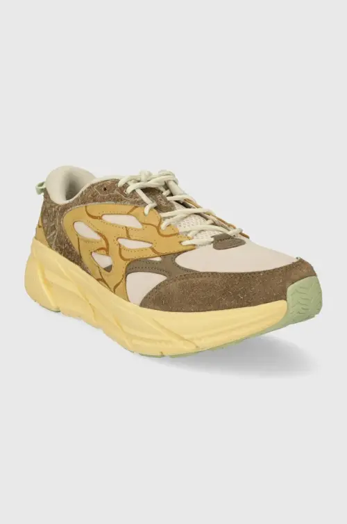 Ботинки Hoka Clifton L Suede TP цвет зелёный 1150910