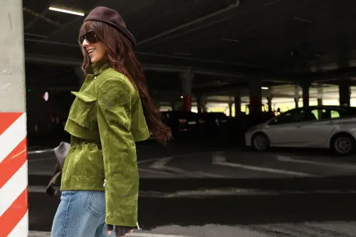 Жакет Tassha Yu Shortcut Jacket Emerald Moss