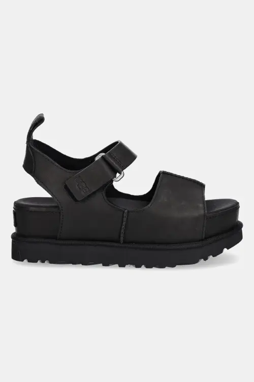 Сандалии UGG Goldenstar Hi женские цвет чёрный на платформе 1167364-BLK