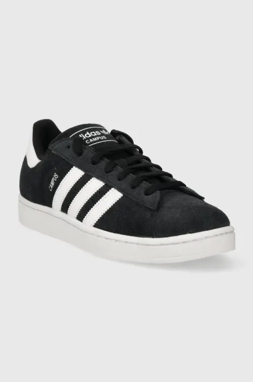Замшевые кроссовки adidas Originals Campus 2 цвет чёрный ID9844