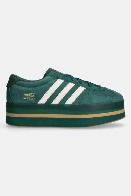 Шерстяные кроссовки adidas Originals Gazelle Stack цвет зелёный JR8179