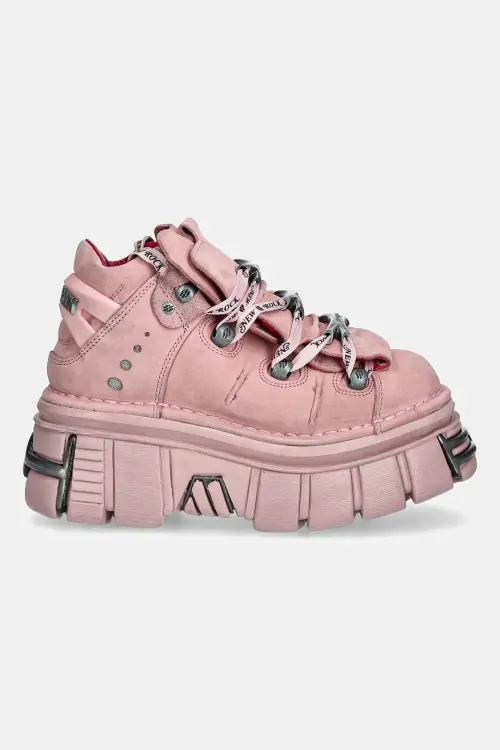 Замшевые кроссовки New Rock Nobuk Rosa, Tower Rosa C73 E14 Acero цвет розовый M-106-C158