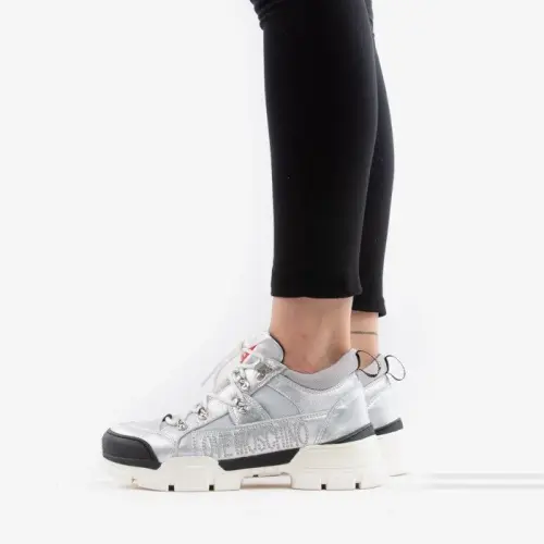 Love Moschino Laminated Trekking Sneakers JA15554G08JB190A