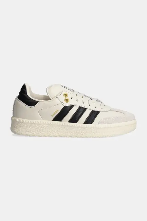 Кожаные кроссовки adidas Originals Samba XLG цвет бежевый JH9226
