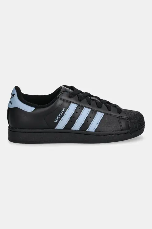 Кожаные кроссовки adidas Originals Superstar II W цвет чёрный
