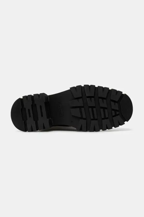 Кожаные сапоги Barbour Saidie Tall Boot цвет чёрный на платформе