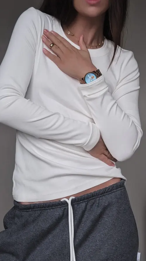 Лонгслив Tassha Yu Everyday Longsleeve Milk White 