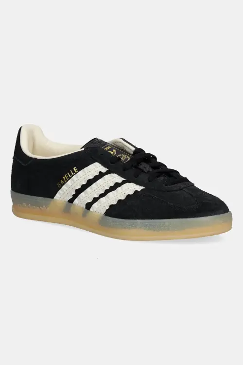 Замшевые кроссовки adidas Originals Gazelle Indoor цвет чёрный