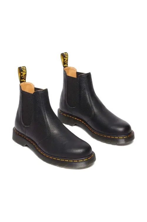 Кожаные полусапоги Dr. Martens 2976 Ambassador цвет чёрный на плоском ходу DM31989001