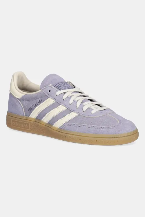 Кожаные кроссовки adidas Originals Handball Spezial W цвет фиолетовый