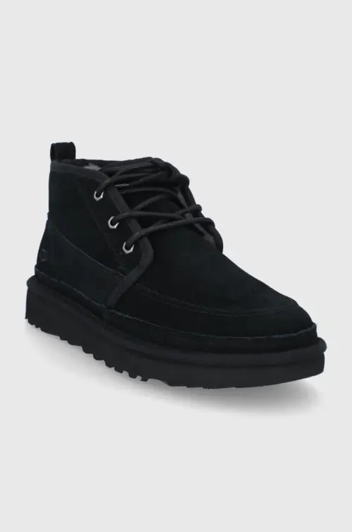 Замшевые кроссовки UGG Neumel Moc мужское цвет чёрный
