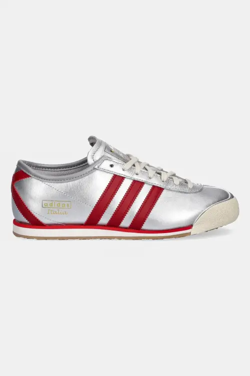 Кожаные кроссовки adidas Originals Italia 70s W цвет серебрянный