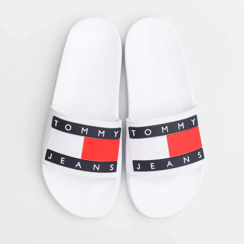 Tommy Jeans  MĘSKIE FLAG POOL WHITE