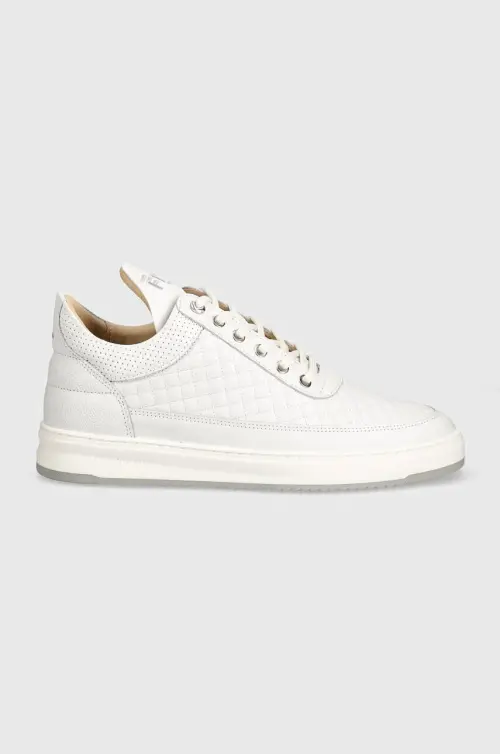 Кожаные кроссовки Filling Pieces Low Top цвет белый 10100151901