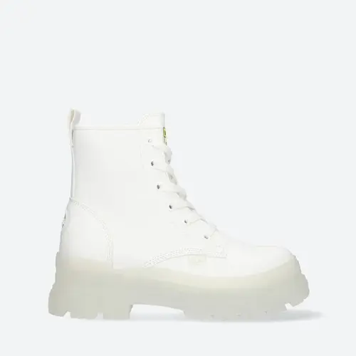 Buffalo Aspha Rld Bootie Flat 1622053-WHT