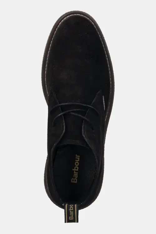 Замшевые кроссовки Barbour Blaine цвет чёрный