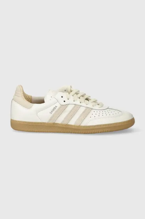 Кожаные кроссовки adidas Originals Samba OG цвет белый IG1376