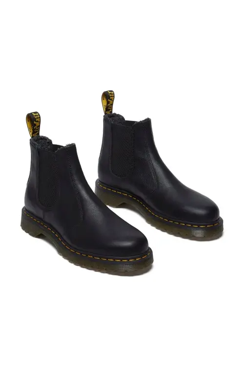 Ботинки Dr. Martens 2976 WL цвет чёрный на плоском ходу с утеплением DM31874001