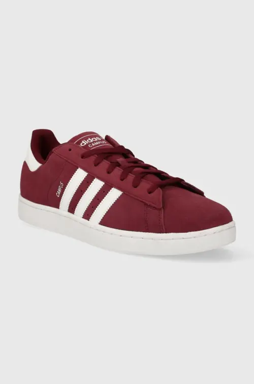 Замшевые кроссовки adidas Originals Campus 2 цвет бордовый