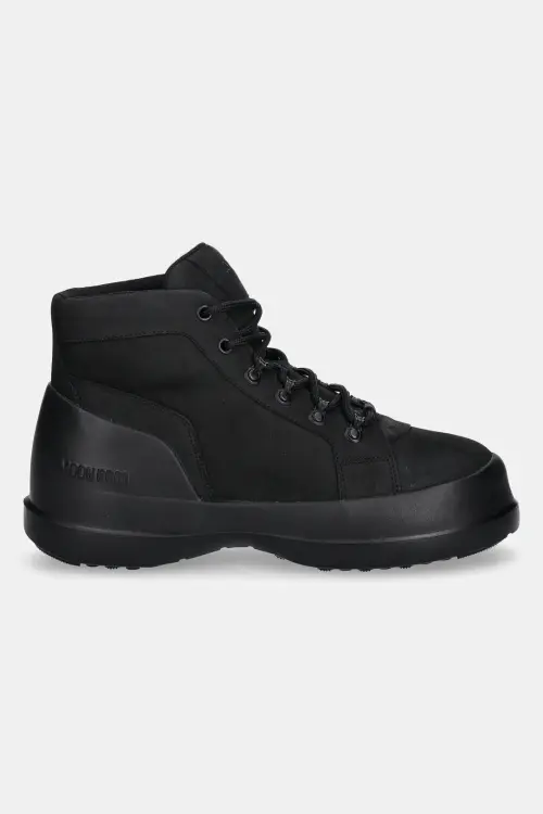 Ботинки из нубука Moon Boot MB LUNA TREK MID NUBUCK цвет чёрный 80D2480070 N001