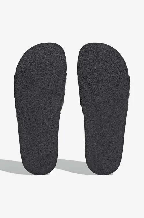 Кожаные шлепанцы adidas Originals Adilette FZ6451 цвет чёрный FZ6451-black
