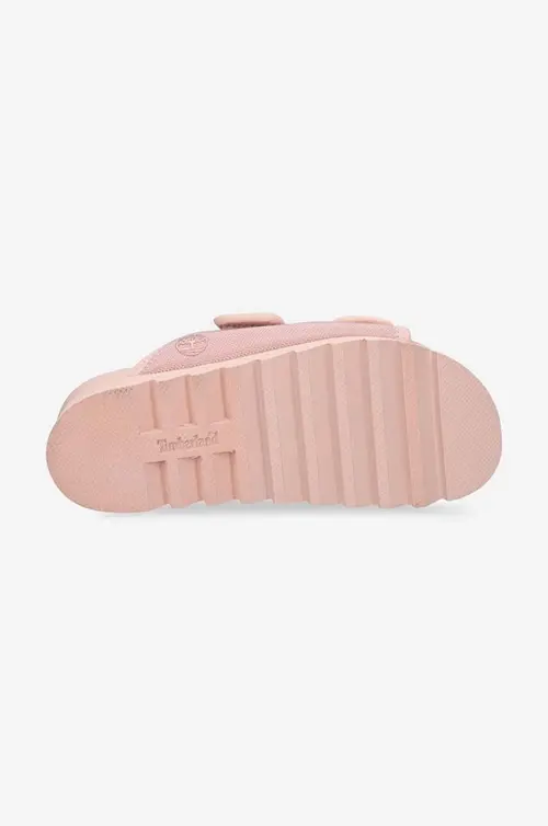 Шлепанцы Timberland Santamonica Sunrise женские цвет розовый на платформе A41AX-PINK