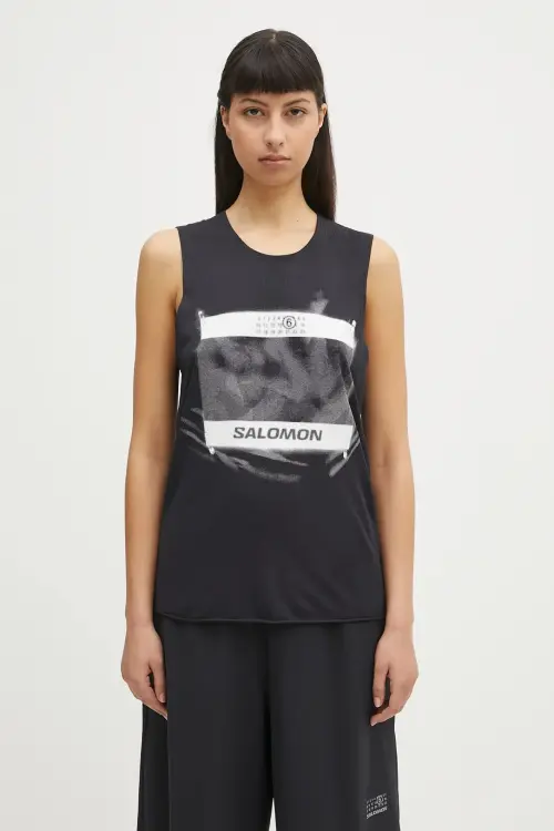 Топ MM6 Maison Margiela x Salomon цвет чёрный S52NL0071.M20101