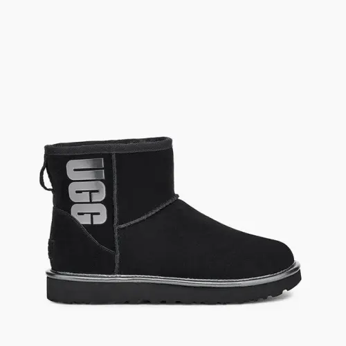 UGG Classic Mini Rubber Logo 1108231 BLK