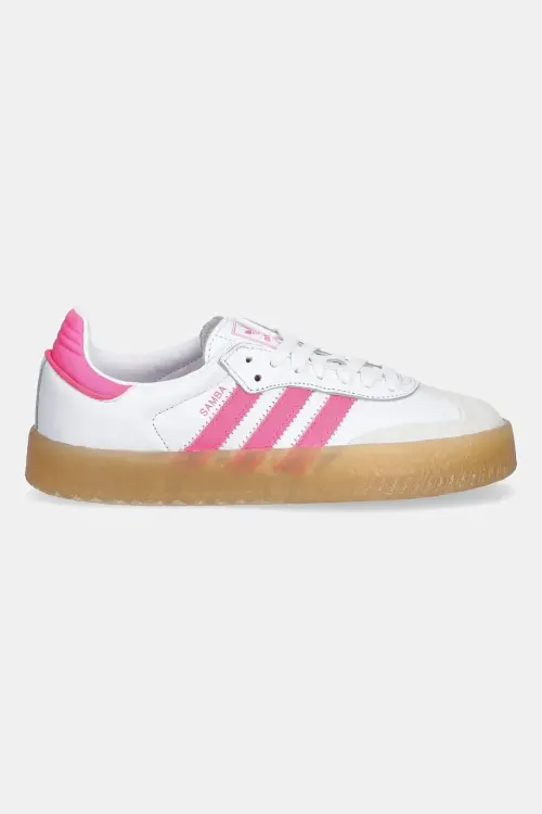 Кожаные кроссовки adidas Originals Sambae цвет белый JS3940