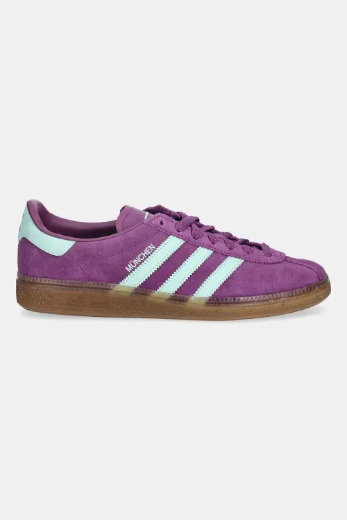 Замшевые кроссовки adidas Originals Muenchen цвет фиолетовый JS3995