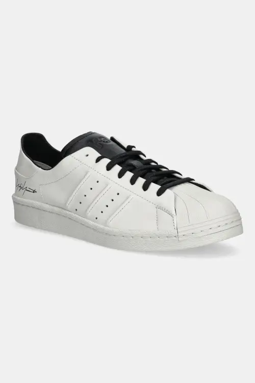 Кожаные кроссовки Y-3 Superstar цвет бежевый