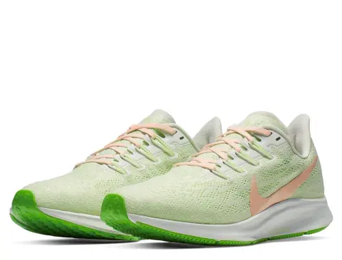 Nike Air Zoom Pegasus 36 W Бежево-Зеленые