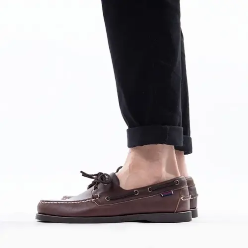 Mokasyny Sebago Docksides Portland Waxed 70000G0 DK BROWN-GUM