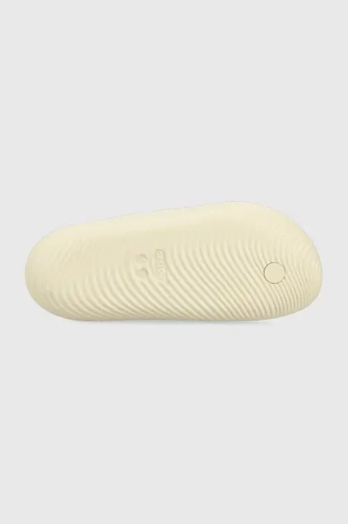 Вьетнамки Crocs Mellow Flip женские цвет бежевый на плоском ходу 208437