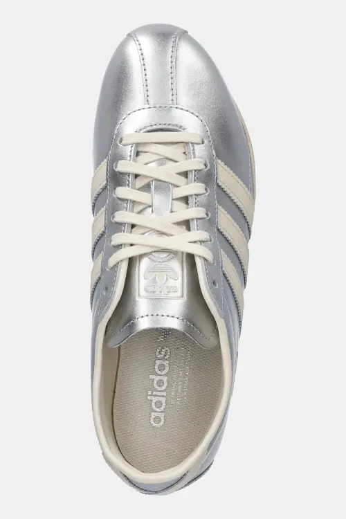 Кожаные кроссовки adidas Originals Tokyo W цвет серебрянный