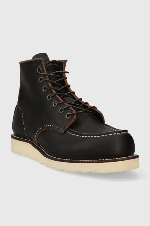 Кожаные ботинки Red Wing 6-INCH Classic Moc Toe мужские цвет чёрный 8849 8849