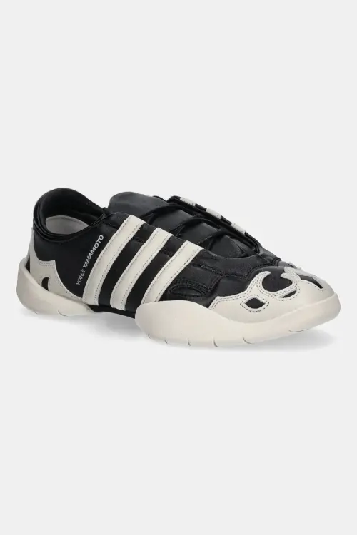 Кожаные кроссовки Y-3 Regu 2002 цвет чёрный