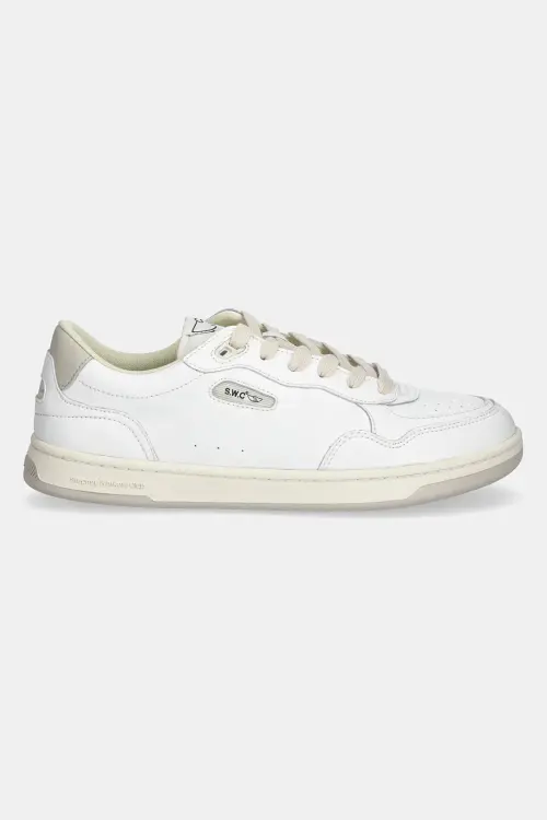 Кожаные кроссовки Stepney Workers Club PRO CUP 01 LEATHER цвет белый YQ01500