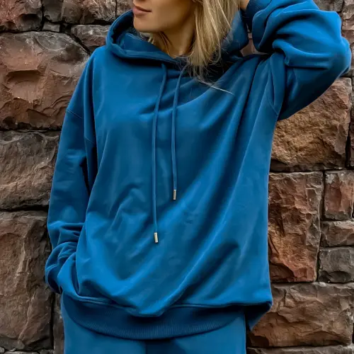 Tassha Yu Baby Bounce Hoodie Niagara Deep 