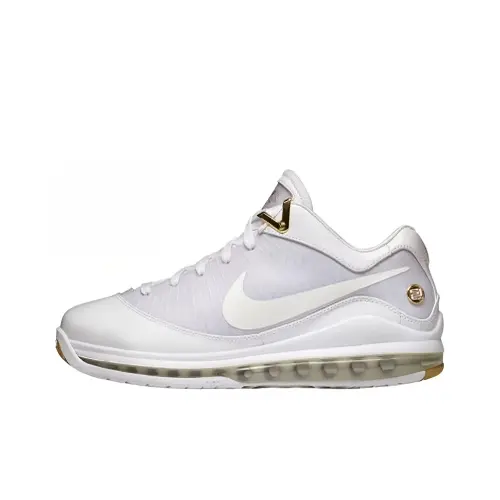 Nike Lebron 7 Low White Metallic Gold      