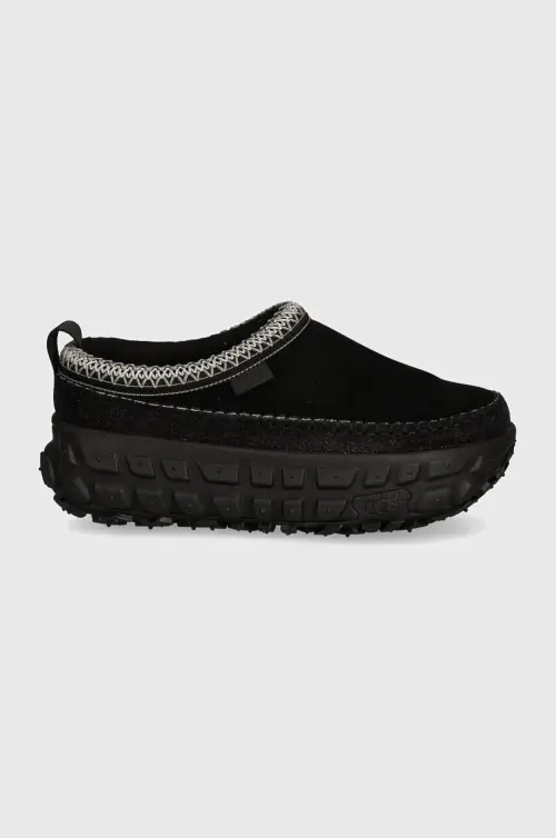 Замшевые шлепанцы UGG Venture Daze мужские цвет чёрный 1154530-BBLC